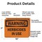 Signmission Herbicides In Use OSHA Warning Sign, Aluminum, 10in W x 7in L, 2PK OS-2PACK-WS-A-710-L-12171 - alternate 4